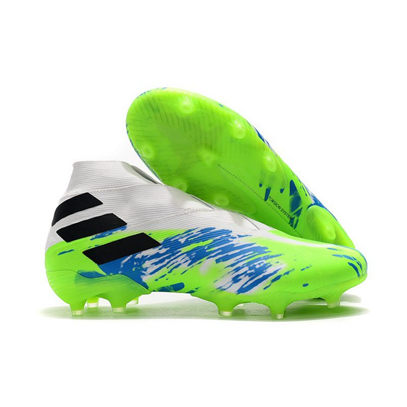 Adidas Nemeziz 19+ FG – Blanco Verde Azul