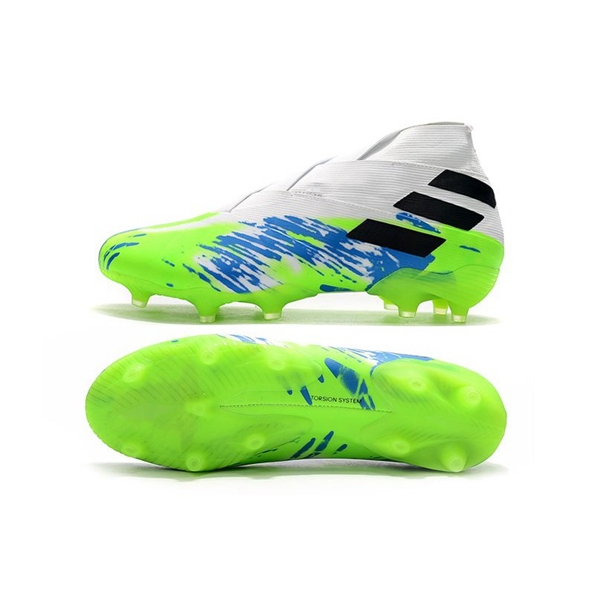 Adidas Nemeziz 19+ FG – Blanco Verde Azul