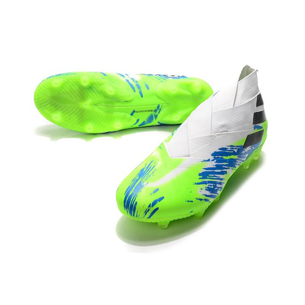 Adidas Nemeziz 19+ FG – Blanco Verde Azul