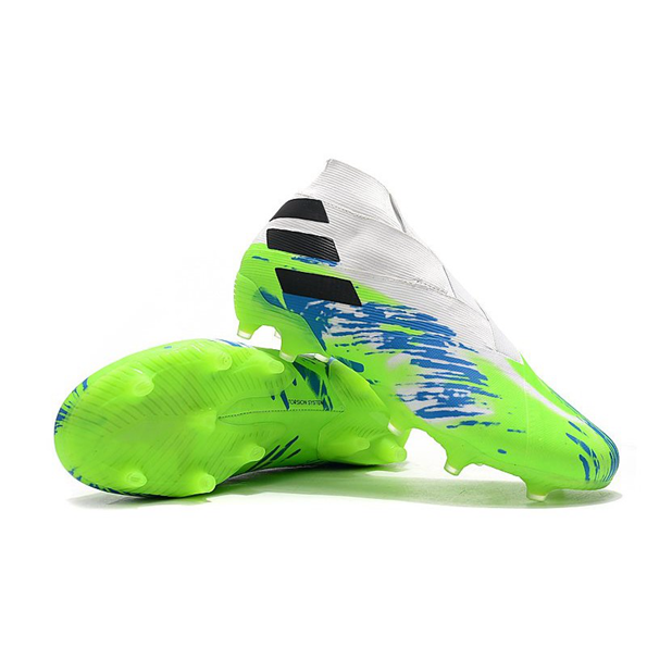 Adidas Nemeziz 19+ FG – Blanco Verde Azul