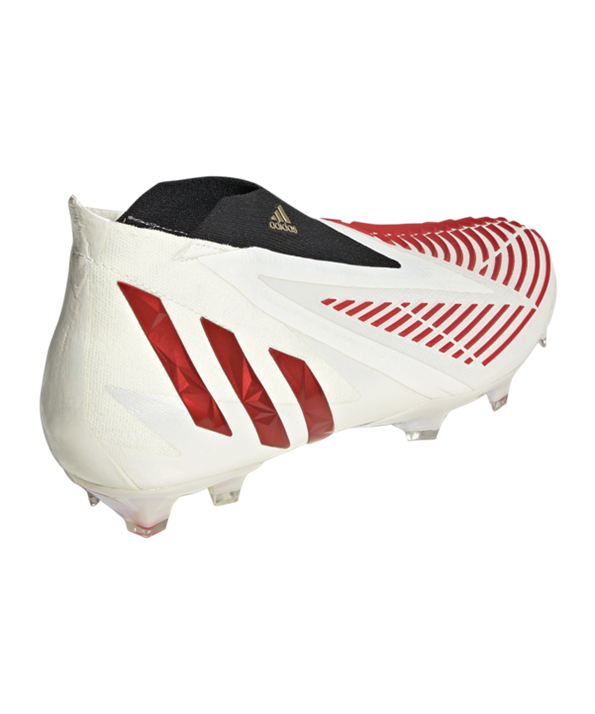 Adidas Predator EDGE+ FG Showdown – Blanco Rojo Oro