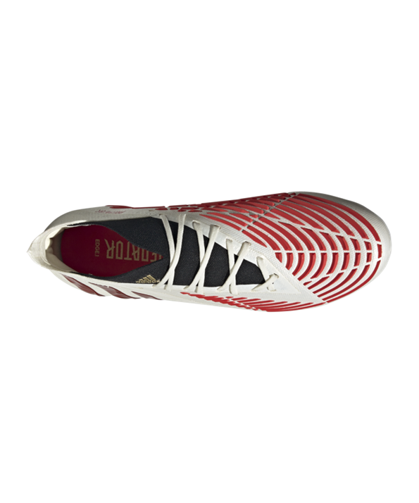 Adidas Predator EDGE.1 FG Showdown – Blanco Rojo Oro