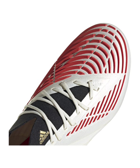 Adidas Predator EDGE.1 FG Showdown – Blanco Rojo Oro