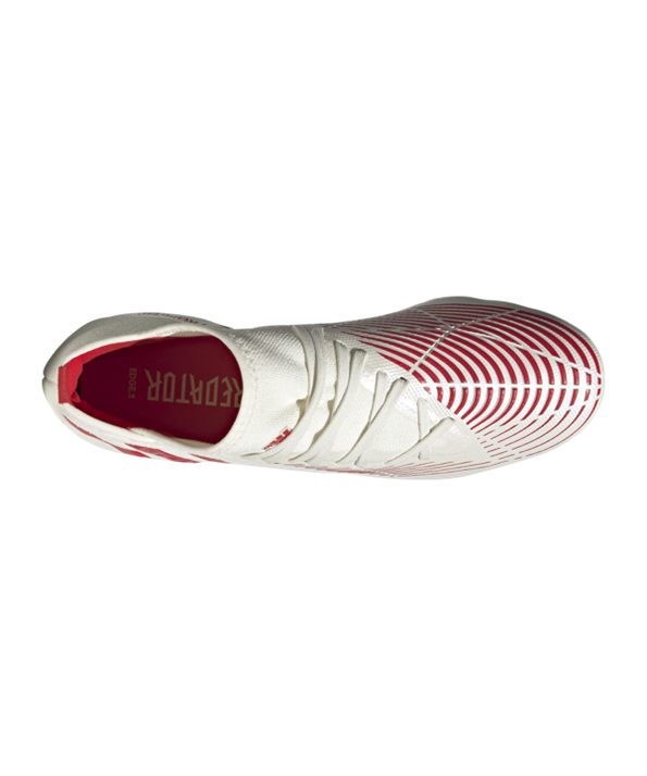 Adidas Predator EDGE.3 FG Showdown – Blanco Rojo Oro