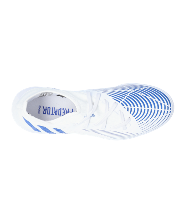 Adidas Predator EDGE.3 IN Halle Diamond Edge J Kinder – Blanco Azul