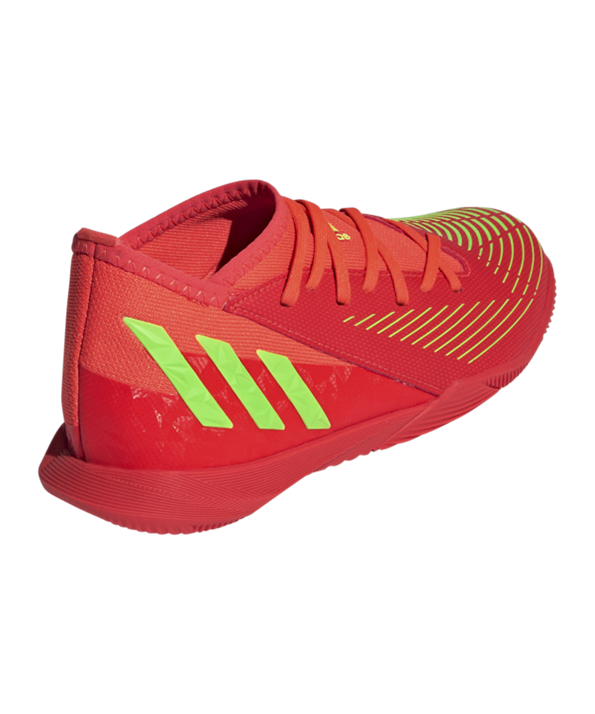 Adidas Predator EDGE.3 IN Halle Game Data Niños – Rojo Verde