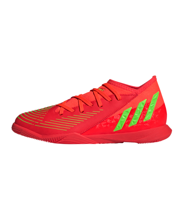 Adidas Predator EDGE.3 IN Halle Game Data Niños – Rojo Verde