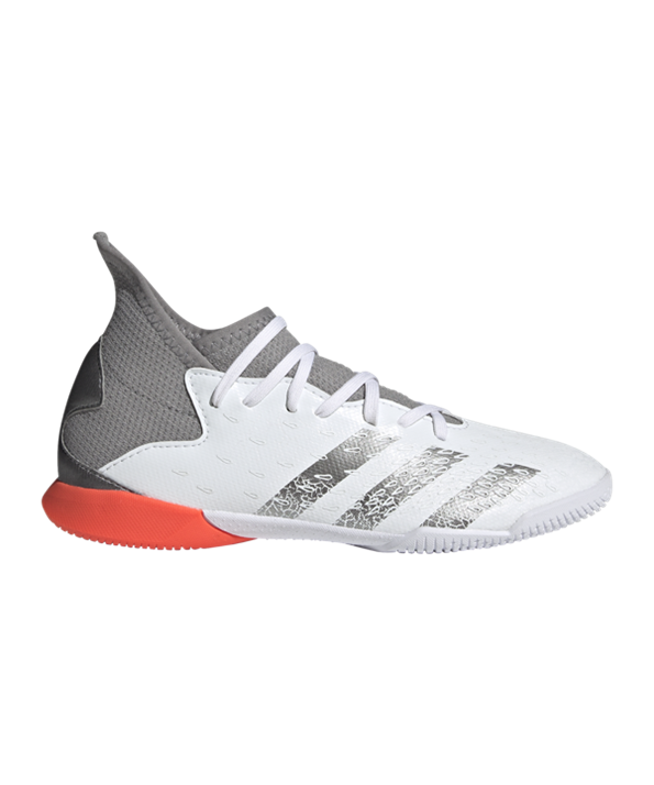 Adidas Predator FREAK.3 IN Halle White Spark J Niños – Blanco Gris Rojo