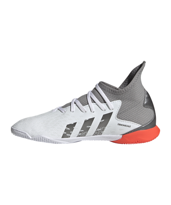 Adidas Predator FREAK.3 IN Halle White Spark J Niños – Blanco Gris Rojo