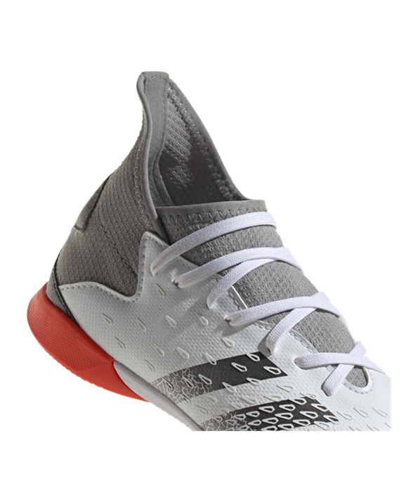 Adidas Predator FREAK.3 IN Halle White Spark J Niños – Blanco Gris Rojo