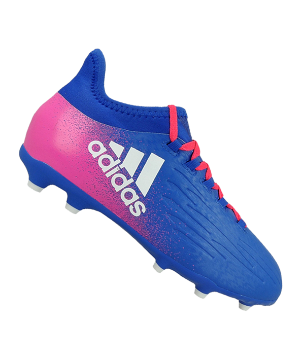 Adidas X 16.1 FG J Niños – Azul Blanco Rosado