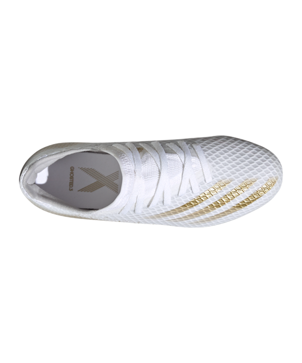 Adidas X GHOSTED.3 FG Inflight J Niños – Blanco Oro