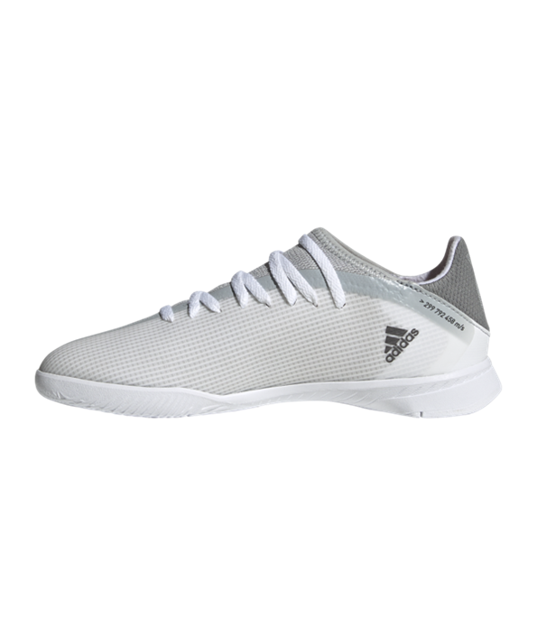 Adidas X SPEEDFLOW.3 IN Halle White Spark J Niños – Blanco Gris