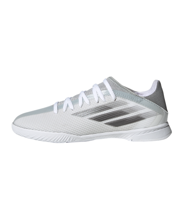 Adidas X SPEEDFLOW.3 IN Halle White Spark J Niños – Blanco Gris