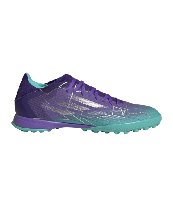 Adidas X SPEEDFLOW.3 TF Champions Code – Violeta Turquesa