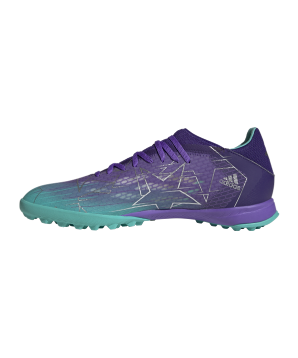 Adidas X SPEEDFLOW.3 TF Champions Code – Violeta Turquesa