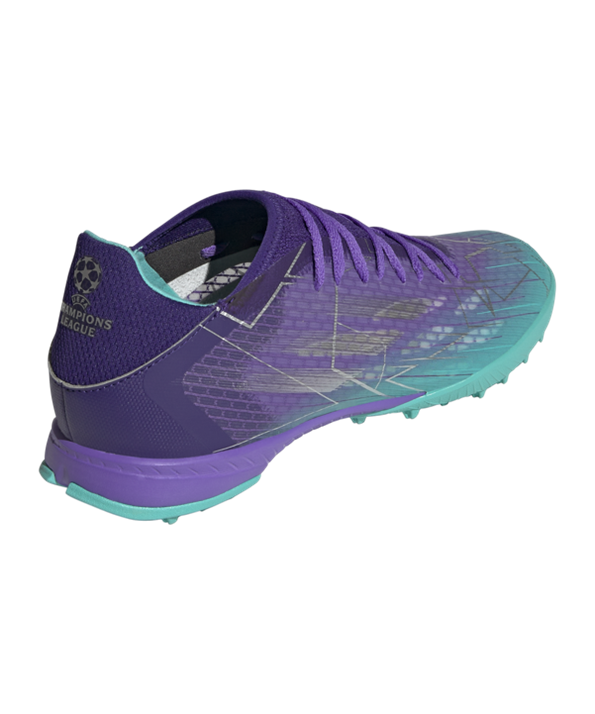 Adidas X SPEEDFLOW.3 TF Champions Code – Violeta Turquesa