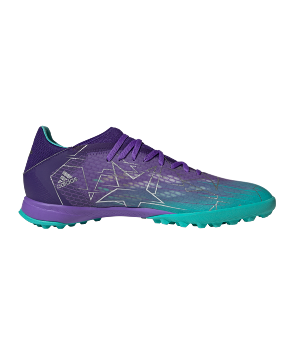 Adidas X SPEEDFLOW.3 TF Champions Code – Violeta Turquesa