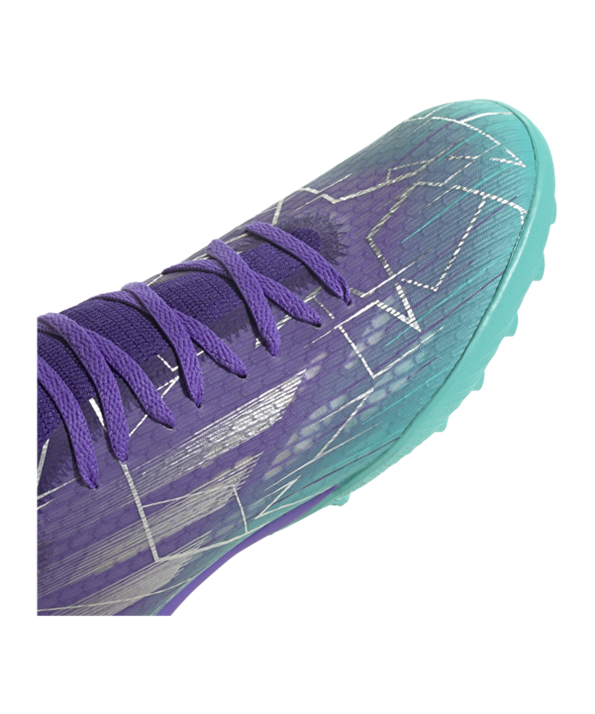 Adidas X SPEEDFLOW.3 TF Champions Code – Violeta Turquesa