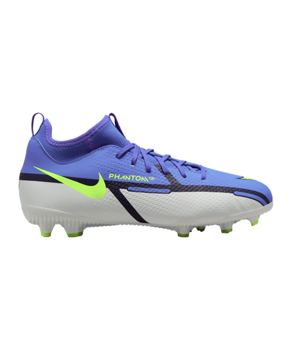 Nike Jr Phantom GT2 Recharge Academy DF FGMG Niños – Azul Amarillo Gris F570