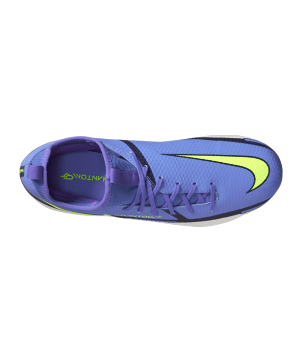 Nike Jr Phantom GT2 Recharge Academy DF FGMG Niños – Azul Amarillo Gris F570