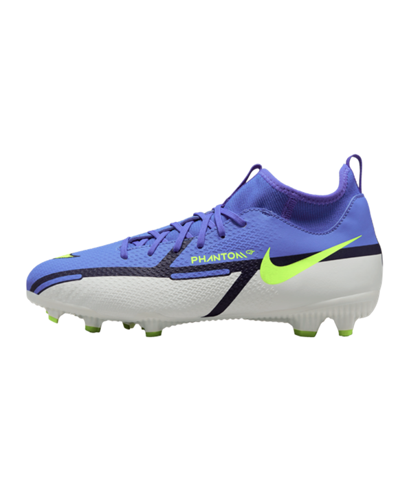 Nike Jr Phantom GT2 Recharge Academy DF FGMG Niños – Azul Amarillo Gris F570