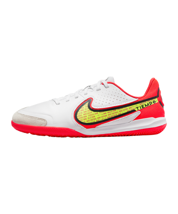 Nike Jr Tiempo Legend IX Motivation Academy IC Halle Niños – Blanco Rojo F176