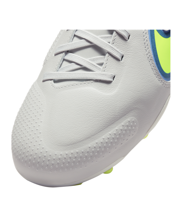 Nike Jr Tiempo Legend IX Recharge Academy FGMG Niños – Gris Amarillo Azul