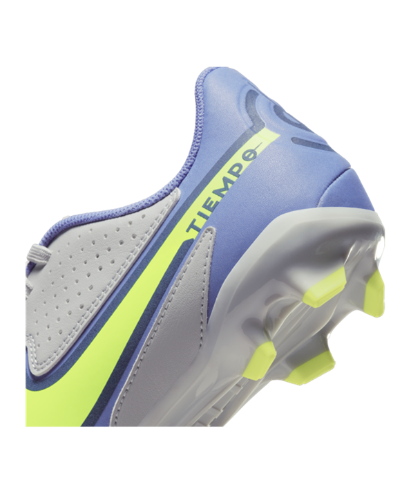 Nike Jr Tiempo Legend IX Recharge Academy FGMG Niños – Gris Amarillo Azul