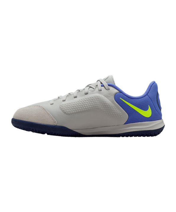 Nike Jr Tiempo Legend IX Recharge Academy IC Halle Niños – Gris Amarillo Azul F075