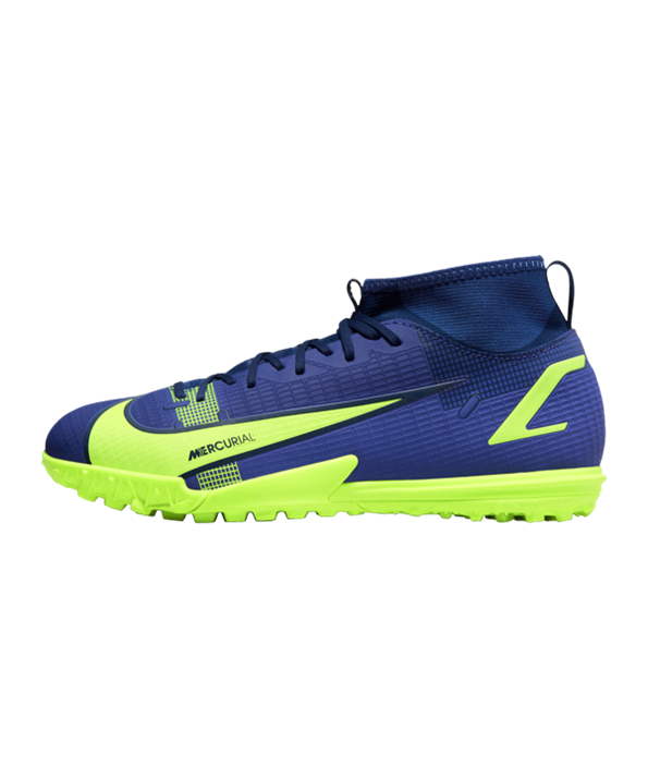 Nike Mercurial Superfly VIII Recharge Academy TF Niños – Azul Amarillo F474