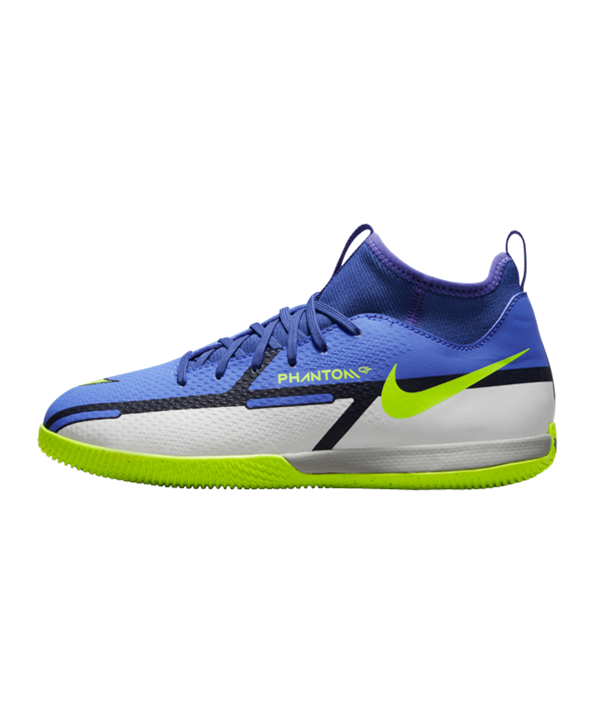 Nike Phantom GT2 Recharge Academy DF IC Halle Niños – Azul Amarillo Gris F570