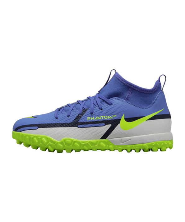 Nike Phantom GT2 Recharge Academy DF TF Niños – Azul Amarillo Gris F570