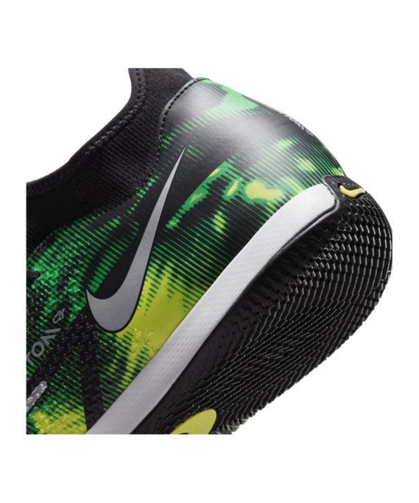 Nike Phantom GT2 Shockwave Academy DF IC Halle – Negro Gris Verde F003