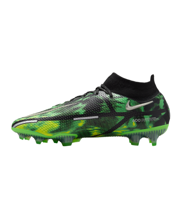 Nike Phantom GT2 Shockwave Elite DF FG – Negro Gris Verde F003