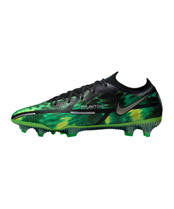 Nike Phantom GT2 Shockwave Elite FG – Negro Gris Verde F003