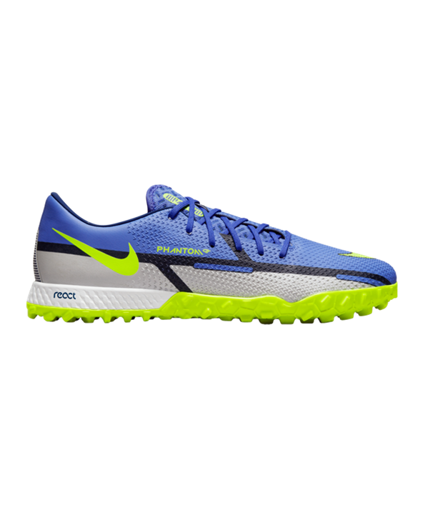 Nike React Phantom GT2 Recharge Pro TF – Azul Amarillo Gris F570