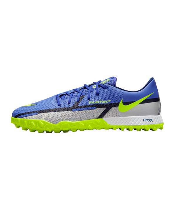 Nike React Phantom GT2 Recharge Pro TF – Azul Amarillo Gris F570