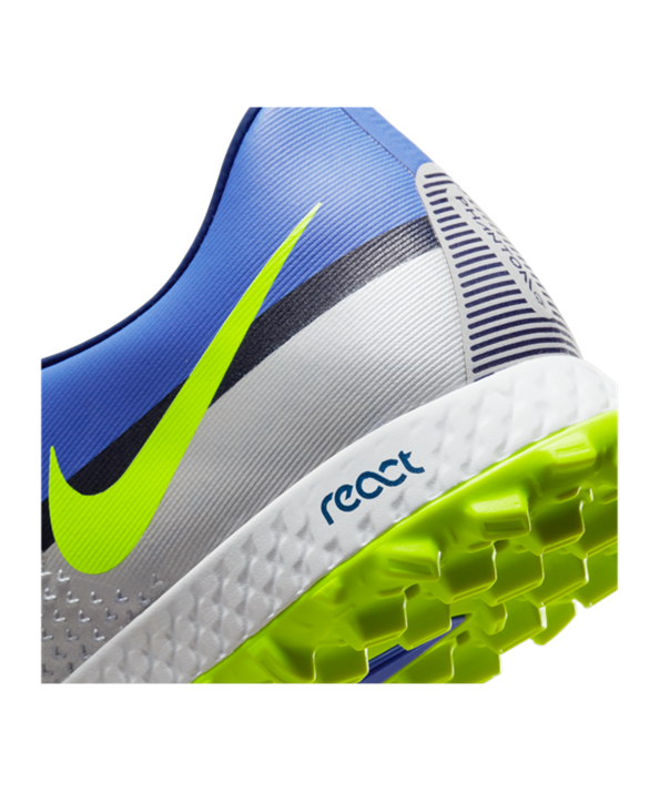 Nike React Phantom GT2 Recharge Pro TF – Azul Amarillo Gris F570