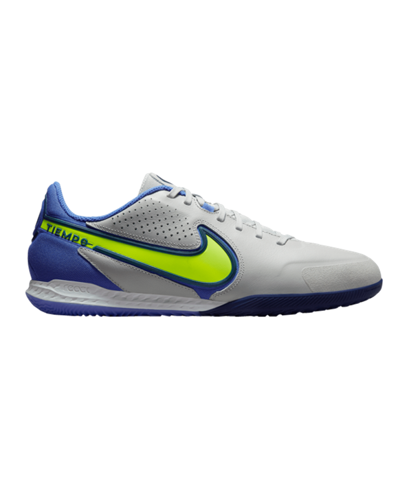 Nike React Tiempo Legend IX Recharge Pro IC Halle – Gris Amarillo Azul F075