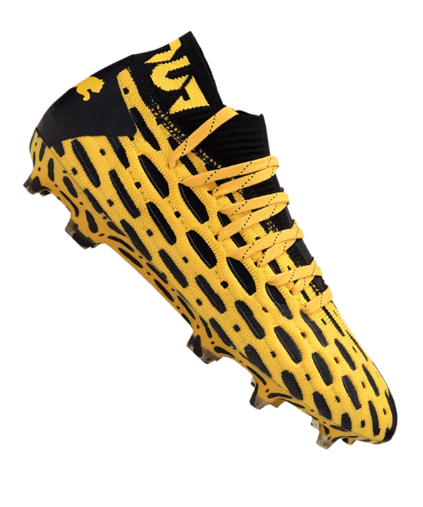 Puma FUTURE Spark 5.1 NETFIT FGAG Niños – Amarillo Negro F02