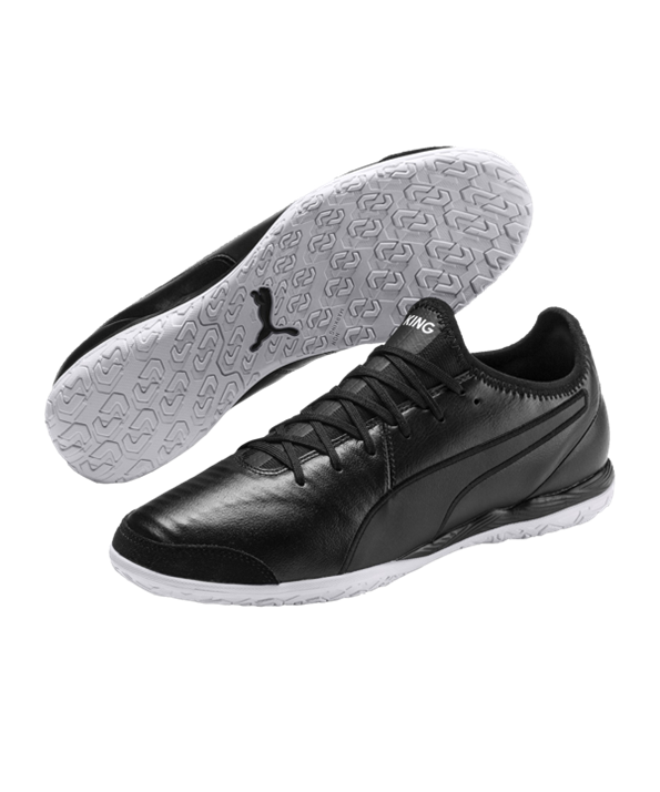 Puma KING Pro IT Halle – Negro Blanco F01