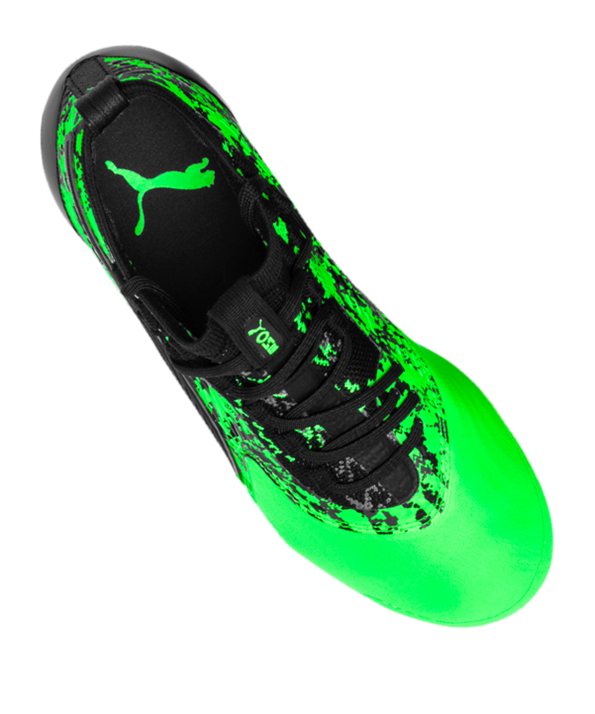 Puma ONE Hacked 19.1 Leder FGAG Niños – Verde Negro F02