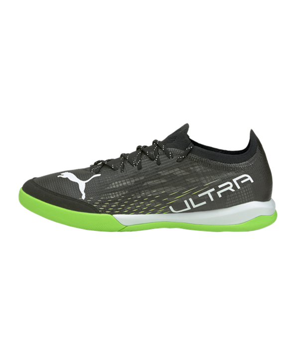 Puma ULTRA 1.3 Under the Lights Pro Court – Negro Verde Blanco F02