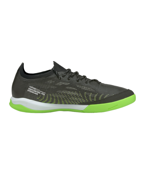 Puma ULTRA 1.3 Under the Lights Pro Court – Negro Verde Blanco F02