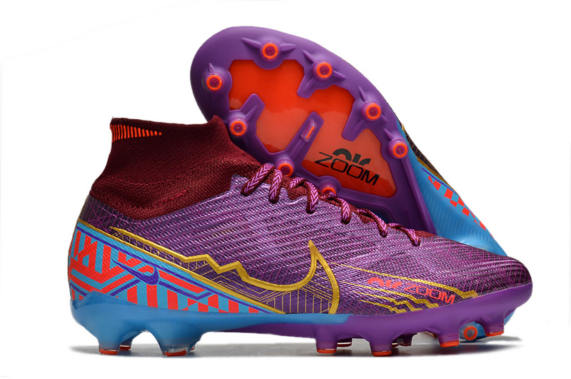 Botas de Fútbol Nike Air Zoom Mercurial Superfly IX Elite AG Morado