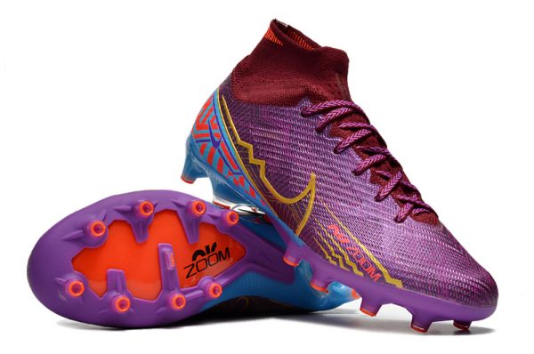 Botas de Fútbol Nike Air Zoom Mercurial Superfly IX Elite AG Morado