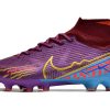 Botas de Fútbol Nike Air Zoom Mercurial Superfly IX Elite AG Morado