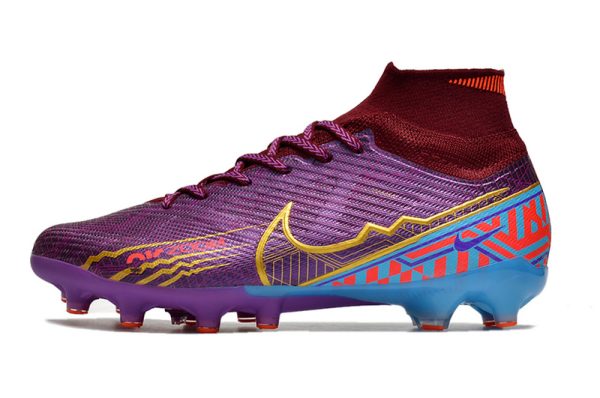 Botas de Fútbol Nike Air Zoom Mercurial Superfly IX Elite AG Morado