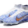 Botas de Fútbol Nike Air Zoom Mercurial Superfly IX Elite FG Azul Blanco Zlato